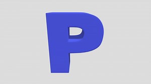 P Letter - Download Free 3D model by andre.arancibia