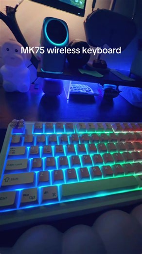 wireless keyboard so worth the hype! I will always highly recommend thus keyboard. Aesthetically pleasing to the eye and key sound. #MK75 #wirelesskeyboard