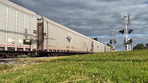 11/4/2023 - Amtrak 52 the Auto Train departs Sanford Florida bound for Lorton Virginia. Seen at Lake Monroe. | BP and Riversong Railway Photography