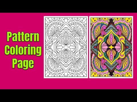 Relaxing Geometric Patterns Coloring Page | Stress Relief And Mindfulness Activity | Video 9