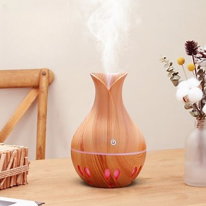 MEHOOM Cool Mist Humidifier with 7-Color Night Light, 130ml Essential Oil Diffuser