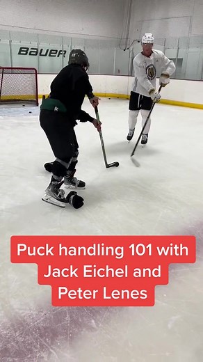 Hockey Teaching Session with Jack Eichel and Peter Lenes
