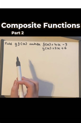 Back for the answer 👀 Composite functions aren’t hard once you see this step. Did you get it right? #gcsemaths #mathstiktok #learnontiktok #mathstips #year11