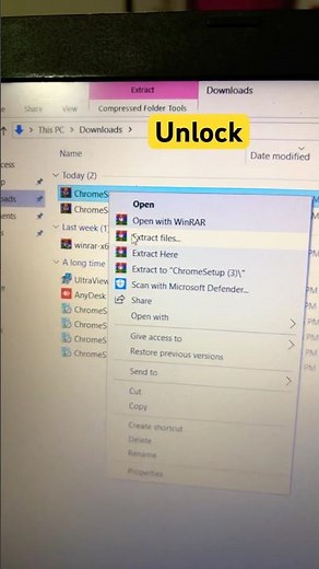 How to Unlock Zip Files in Laptop And Desktop PC in Windows#macnitesh#keyboardtricks#2026short