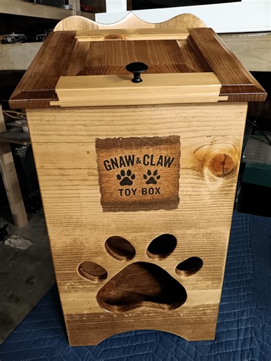 Handcrafted Wooden Pet Toy Storage Box – Dog or Cat Toy Organizer – Handmade Pine Chest - Etsy