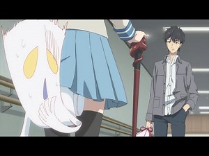 テレビアニメ『虚構推理』第2話より 「スカートの中から一反木綿」