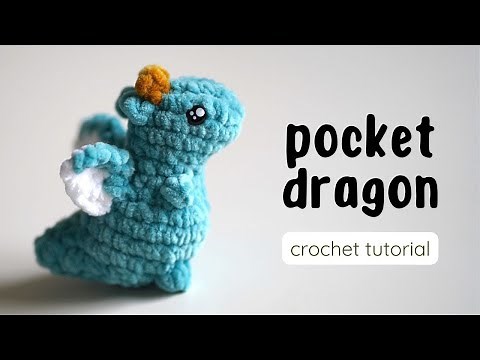 How to Crochet a POCKET DRAGON! · Easy Beginner, Fast DIY Tutorial · Free Amigurumi Pattern