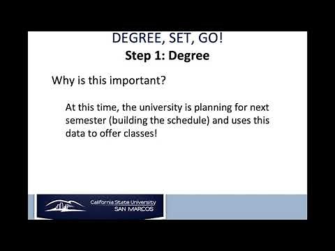 Degree, Set, Go! The Enrollment Process at CSUSM