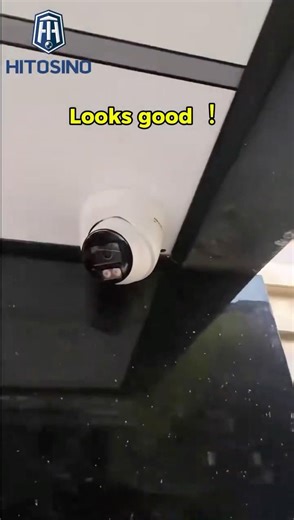 Professional installation 🔧 clean mount & secure connection🔌👀#hikvision #installation #shorts
