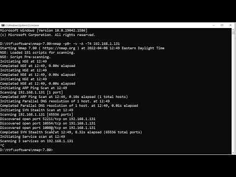 ip camera nmap and connect