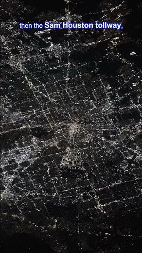 NASA Captures Houston at Night from Space