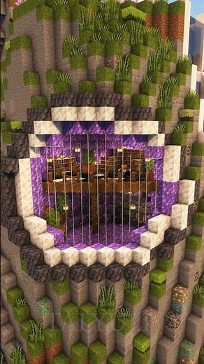 Minecraft - Geode Amethyst House 🏡💎💜 #minecraft #minecraftshorts