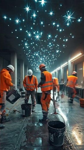 DIY Galaxy Ceiling That Looks Impossible to Make #ceiling #satisfying #renovation #viralvideo