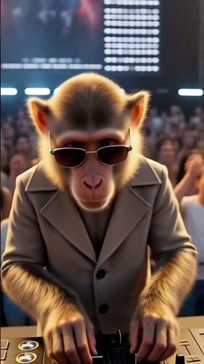 "DJ Monkey Took Over the Stage! 🎧🐒 Crowd Went Absolutely Crazy!"