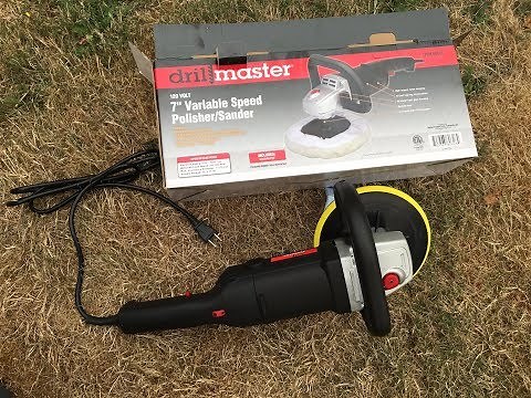DrillMaster 7" 10 amp Variable speed Buffer Polisher Review #60626 Harbor Freight