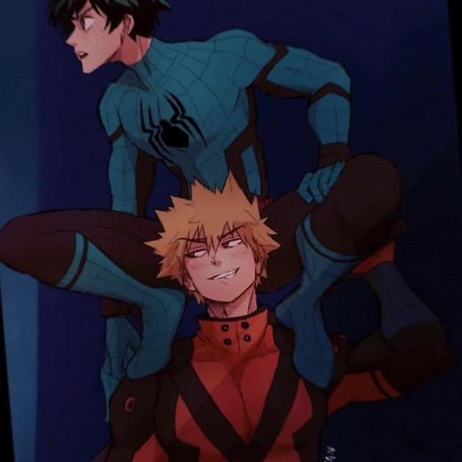 Bakugou x Deku Fanart | Explosive Deku and Marvel Mashup!