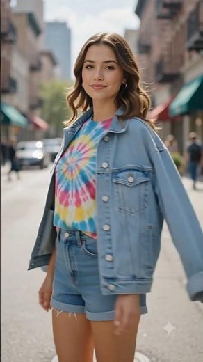 🌈 T-Shirt Transformed Into Amazing Tie-Dye Design | Easy DIY Fashion Makeover ✨👕