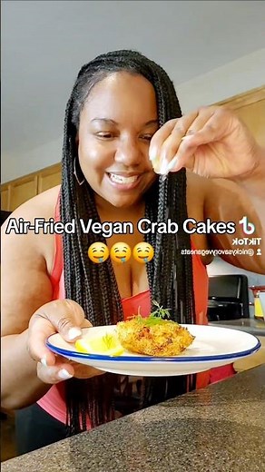 AIR-FRIED VEGAN CRAB CAKES 🤤🌱
