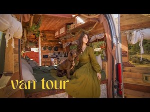 VAN TOUR | Cosy Cottage on Wheels | Rustic Conversion for Full-Time Van Life