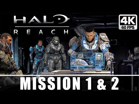 Halo: Reach Walkthrough – Missions 1 & 2 (No Commentary) 4K 60FPS