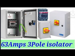 Abb isolator switch installation | 63amps 3pole isolator installation | how to install a isolator