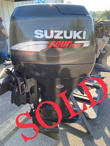 $3,995 This listing is for a used 2000 Suzuki 60 HP 4-Cylinder EFI 4-Stroke 20" (L) Outboard Motor. Model number: DF60. Serial number: 06001F-031001. Weight - 335 lbs. 190-195 PSI compression on all four cylinders. 697 Hours Logged on the Computer. New Gear Oil. New Paint and Decals. Electric Start. Power Tilt/Trim. Standard Rotation. Has only been used in freshwater. NOTE - Please be sure to check all shipments for any potential damage during transit. It is the sole responsibility of the receiv