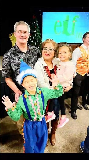 At the Elf Jr Musical. So proud of our Hudson. #elf #musical #theater #concert #family
