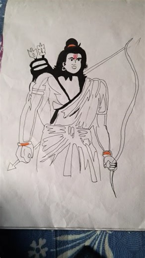 Shree ram drawing #part 1