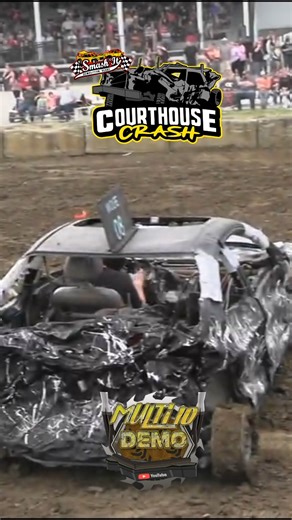 37K views · 403 reactions | The 2025 Courthouse Crash demolition derby sponsored by Adept Products Derby Parts will be on April 26th at the Fayette County Fairgrounds in Washington Courthouse, OH. All classes will be one shot deals. Tickets will be sold at the gate and will be $20 for adults, $10 for kids ages 6 to 14, and kids 5 and under are free. | Smash It Demolition Derby | Facebook