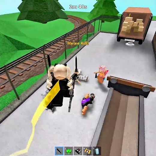 MM2 murd round as Cat Noir || *keyboard asmr* || #mm2 #roblox #asmr