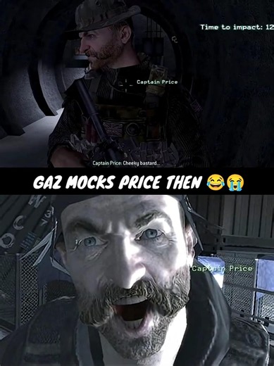 "Gaz Being Cheeky Busta" - When Gaz tries to mock Captain Price in MW OG & Reboot #shorts #cod #mw2
