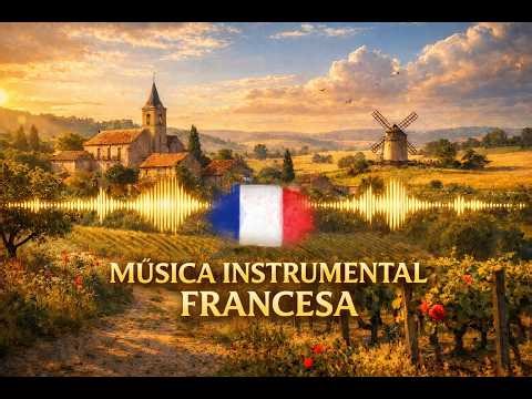 "Música Instrumental Francesa 🎻 Acordeón, Piano y Violín | Relajante para Estudiar, Trabajar..."