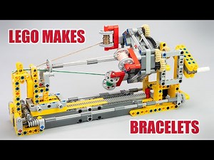 I created the simplest Manual Braiding Machine in LEGO Technic