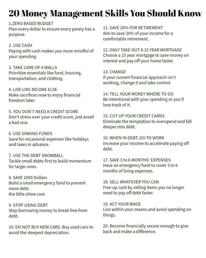 16K views · 108 reactions | 20 Money Management Skills You Should Know. | booksforaspirants | Facebook