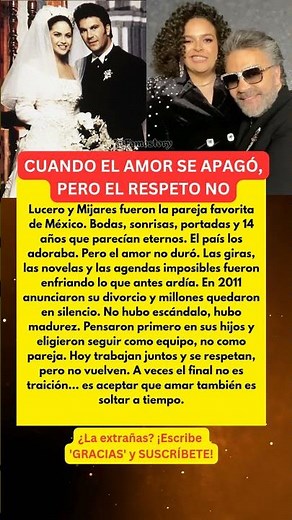 Lucero y Mijares: De la pareja ideal al adiós | La historia que sorprendió a México