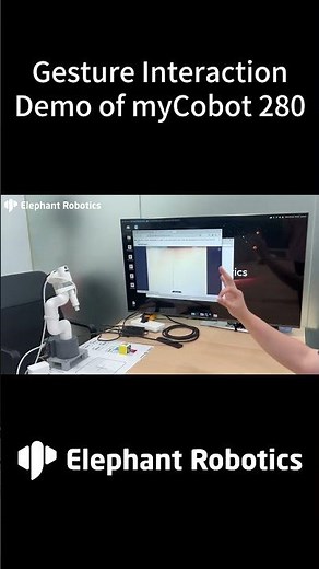 myCobot 280 | Experience Low-Latency Gesture Interaction with This 6-Axis Cobot #robotics #tech