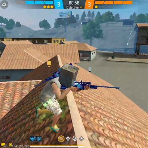 1vs4 In cs rank💥WITH AWM 😱Can I Clutch #ff #shorts #freefire #gaming