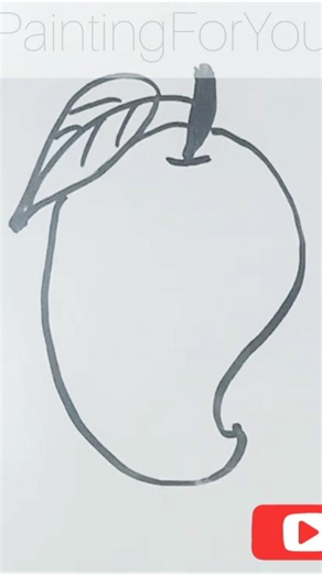 how to draw a mango easily/#shortvideo /#art /#easy