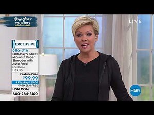 Embassy 9Sheet Microcut Paper Shredder with Auto Feed