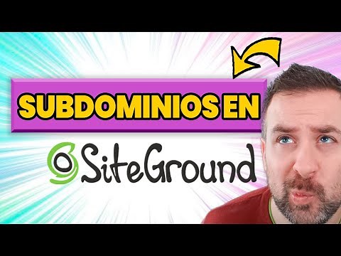 Cómo CREAR un SUBDOMINIO en SITEGROUND 🕐 en MENOS DE 1 MINUTO 🕐