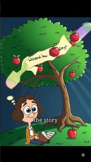 Did an Apple Really Fall on Newton’s Head? Explained #newton #gravity #science #school