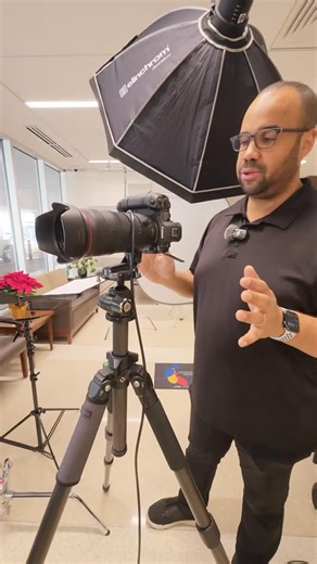 Charles King on Instagram: "Quick tip for shooting vertical headshots on a tripod. Flipping a ball head to the side works, but once you’re using a heavier camera or pro lens, the setup gets off balance fast and limits your movement. It works, but it’s not my favorite way to shoot. That’s why I use the tripod collar instead. Rotating the lens keeps everything centered and balanced, and I mount it using a @spiderholster collar with an Arca-Swiss plate that stays on full time. Same setup on a tripo