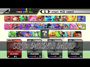 SSF2 MOD MENU