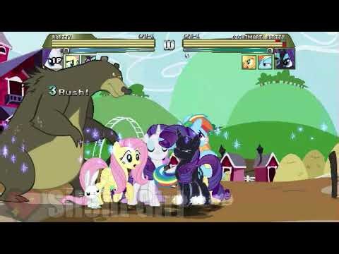 REQUESTED BY ‪@BruceCryor-z8x‬: Team Rarity vs Team Nightmare Rarity - Mugen Battle