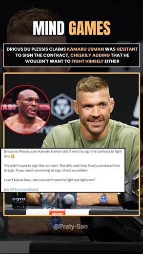 Dricus Takes Aim At Kamaru Usman 🚨