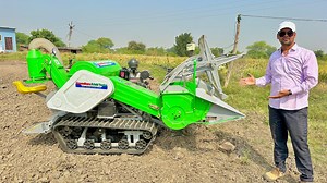 Vasundhra Mini Combine इससे सस्ता हार्वेस्टर नहीं मिलेगा Vasundhara Mini Paddy Combine Full Review | Vinods Review - ek kisan mitra