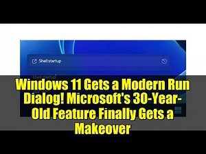 Windows 11 Gets a Modern Run Dialog! Microsoft's 30-Year-Old Feature Finally Gets a Makeover
