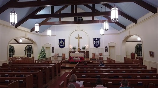 Good evening, and welcome to St. Mary’s Episcopal Church. We’re glad you’ve joined us for worship. To view the bulletin for today’s service, please visit our website at www.stmarysandalusia.org/service-bulletins | St. Mary's Episcopal Church, Andalusia, Alabama