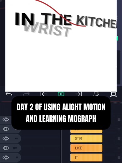 Exploring Typography in Alight Motion: Day 2