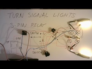 Turn Signal Lights Blinker 3-Pin Relay Flasher 12V Electrical Diagram & Wiring Classical Bulb + LED